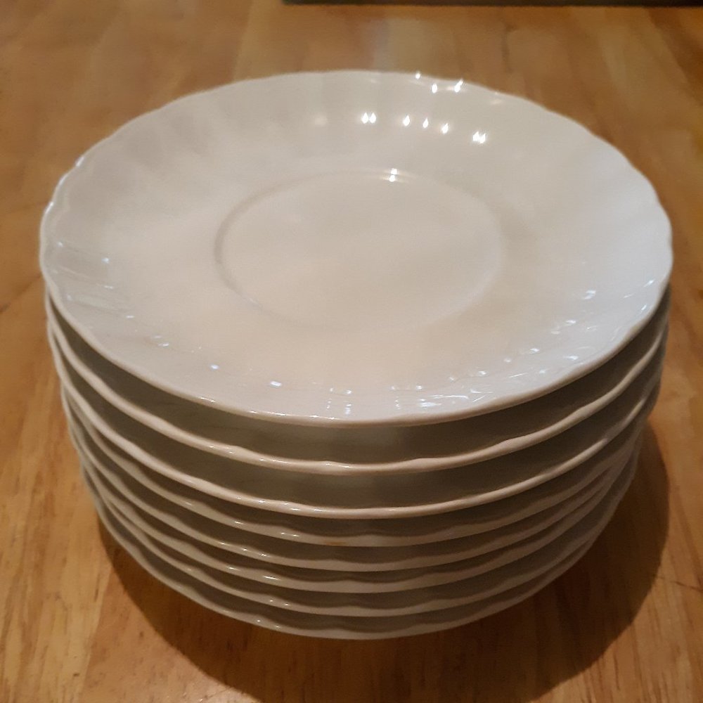 MIKASA MAXIMA CAJ08 YARDLEY SAUCER PLATES - QTY. 8